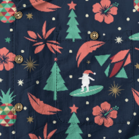 Santa Parrot Hawaiian Shirt
