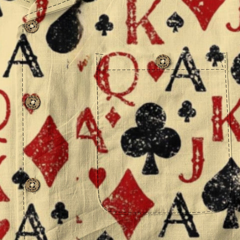 Poker Print Hawaiian Shirt