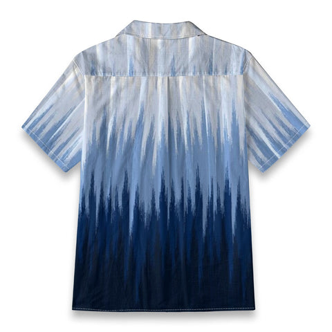 Blue Gradient Hawaiian Shirt