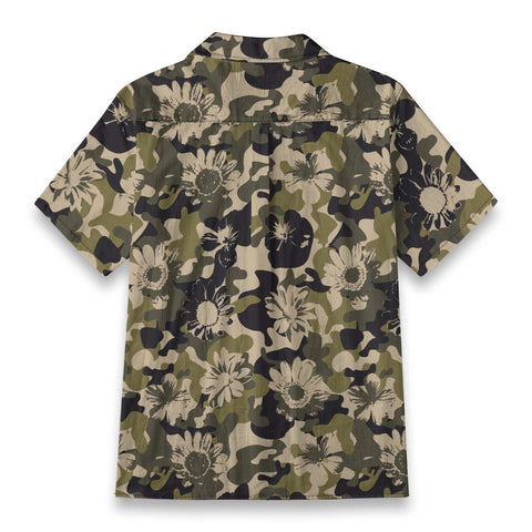 Camouflage olive floral