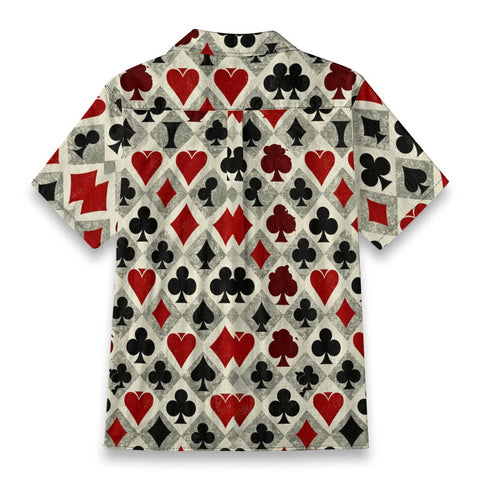 Vintage Poker Print Hawaiian Shirt