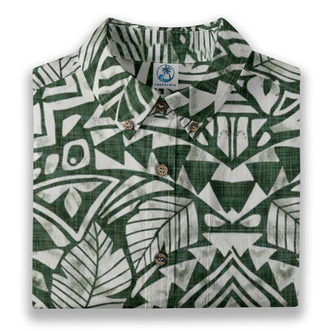 Turtle Whisper – Vintage Tiki Hawaiian Print Shirt Shirt