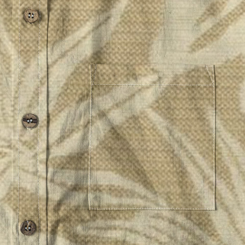 Desert Bloom – Textured Hibiscus Aloha Shirt