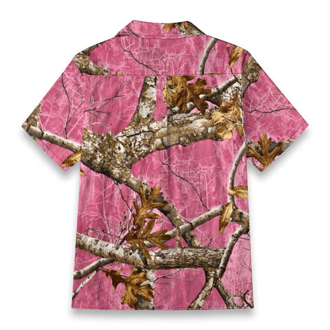 Pink Camo Tree Hawaiian Shirt