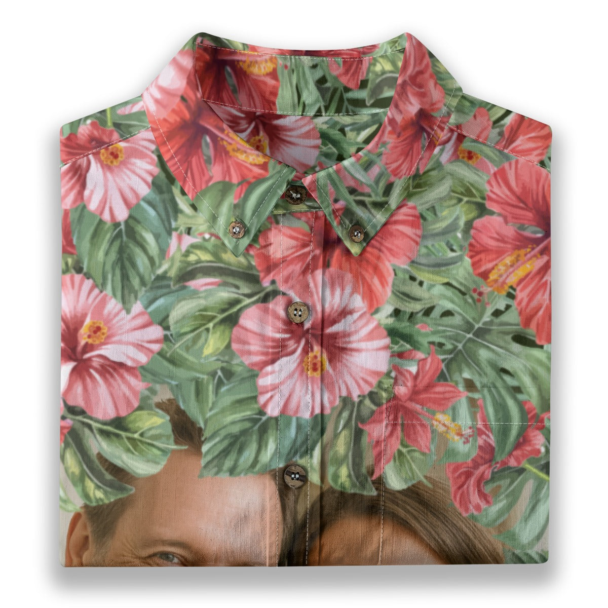 Personalized Hawaiian Shirt with Photo, Custom Hawaiian Shirt, Vacation Tropical Pattern Shirt - The Palmix