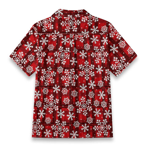 Vintage Christmas Snowflake Plaid