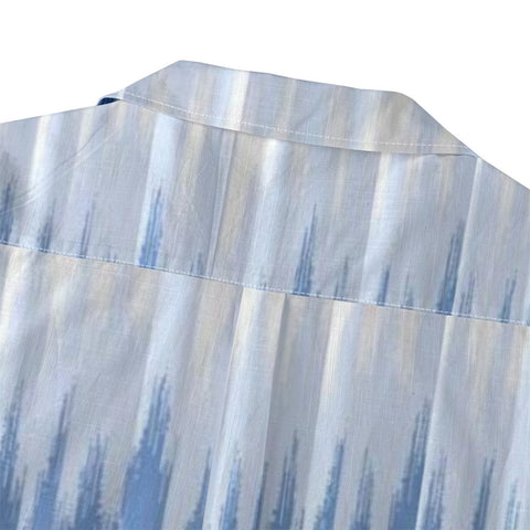 Blue Gradient Hawaiian Shirt