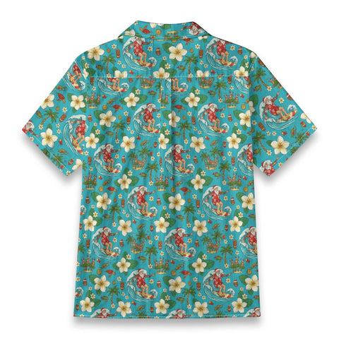 Surfing Santa Hawaiian Shirt