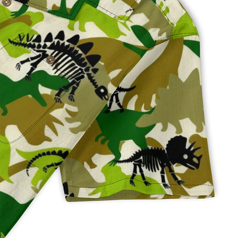 Dinosaur Camo Hawaiian Shirt