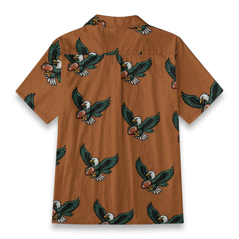 Brown Eagle Football Hawaiian Shirt