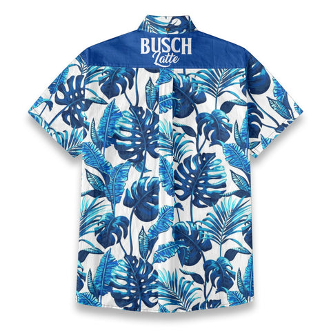 Hawaiian beer atmosphere tropical plant aloha print shirt