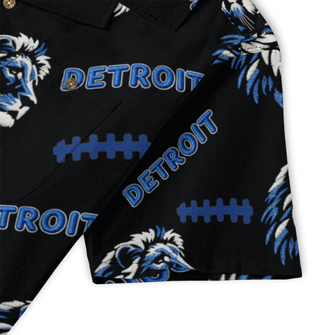 Detroit Lions Football Hawaiian Shirt