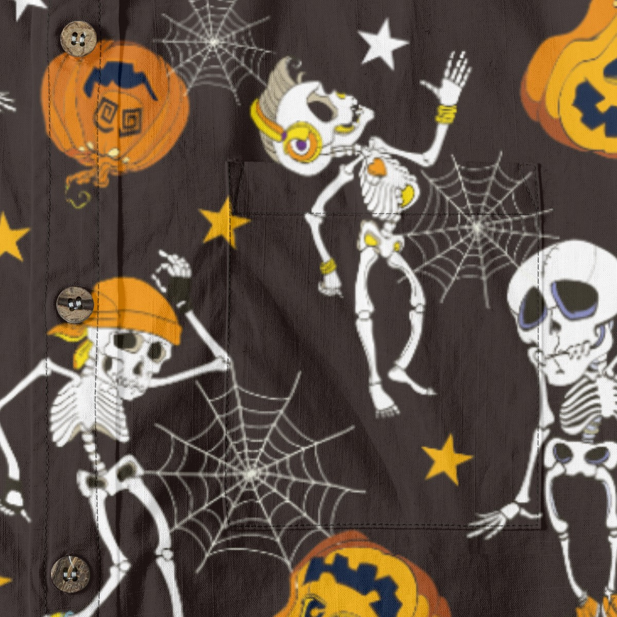 Halloween party hand drawn printed shirt