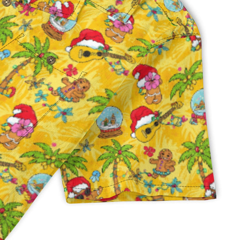 Gingerbread & Palm Hawaiian Shirt