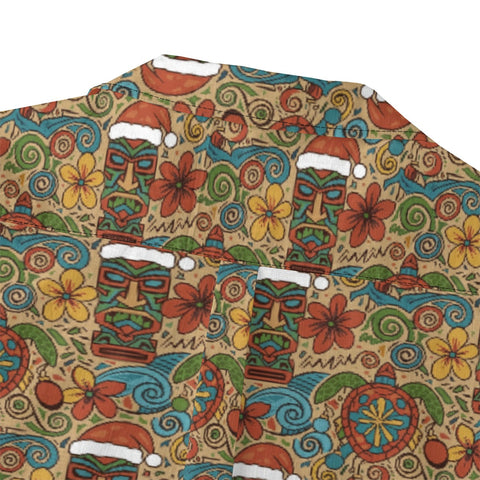 Tiki Santa Hawaiian Shirt