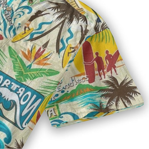 Sunset Surf – Vintage Wave & Surfboard Hawaiian Shirt