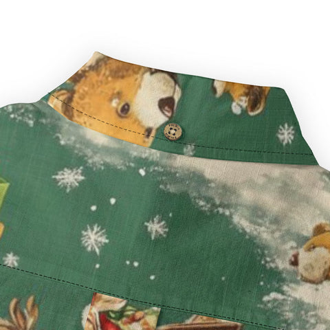 Teddy Bear and Santa Claus