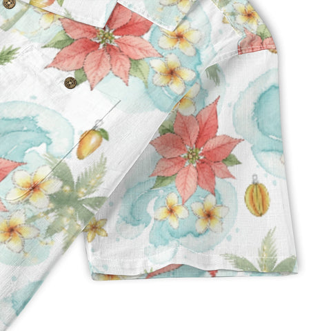 Poinsettia Paradise Hawaiian Shirt