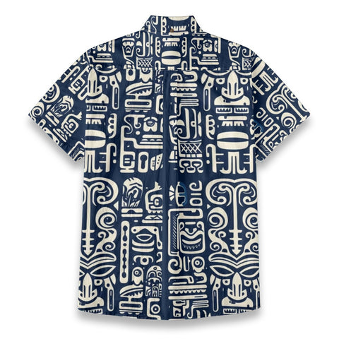 Hawaiian Party Tiki Print Shirt