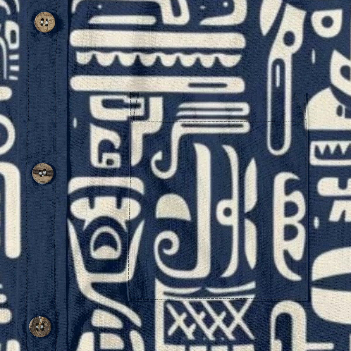 Hawaiian Party Tiki Print Shirt