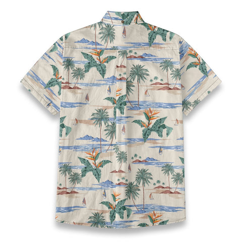 Summer island style holiday printed shirt