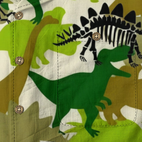 Dinosaur Camo Hawaiian Shirt