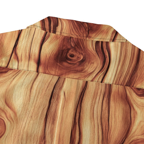 Wood Grain Hawaiian Shirt
