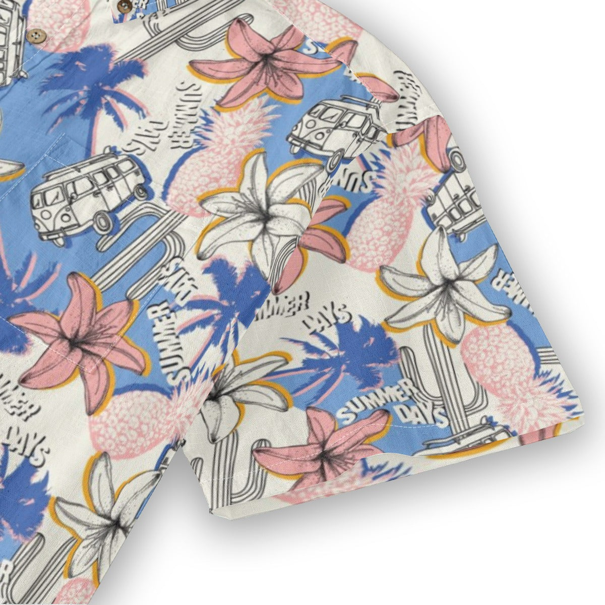 Hawaiian  – Tropical Lily Floral Print Shirt