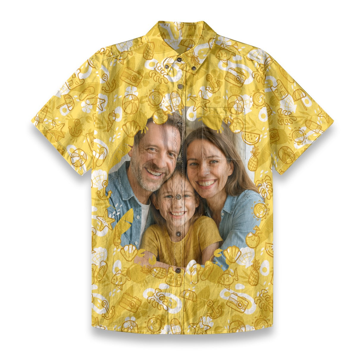 Personalized Photo Beach Hawaiian Shirt Custom Photo For Funny Vacation Trip Holiday Shirt - The Palmix