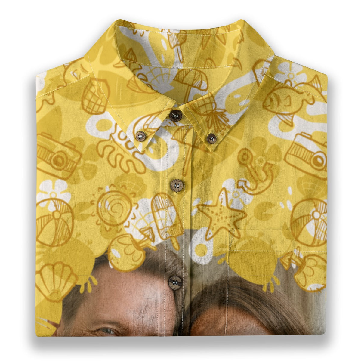 Personalized Photo Beach Hawaiian Shirt Custom Photo For Funny Vacation Trip Holiday Shirt - The Palmix