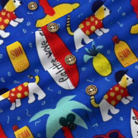 Surf Dog Hawaiian Shirt