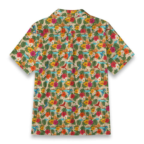 Tropical Birds & Blooms Hawaiian Shirt