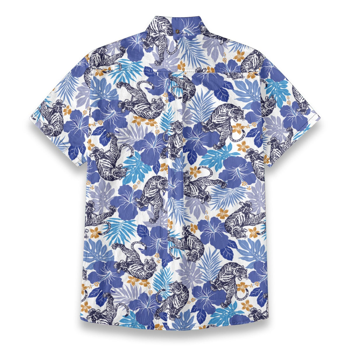 Poetic Oriental Tiger & Hibiscus Floral Shirt