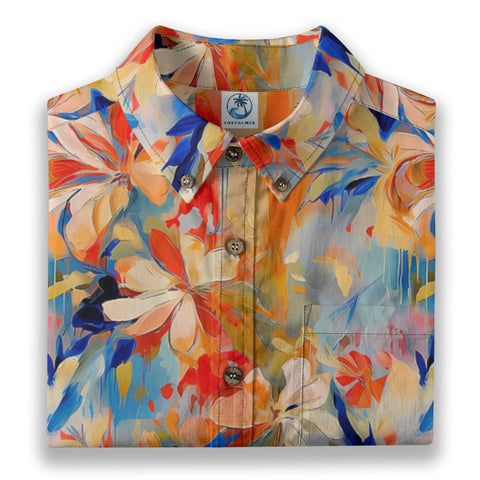 Island Flower Flames – Floral Shirt with Floral Artistic Sense