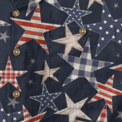 Stars & Stripes Americana Hawaiian Shirt