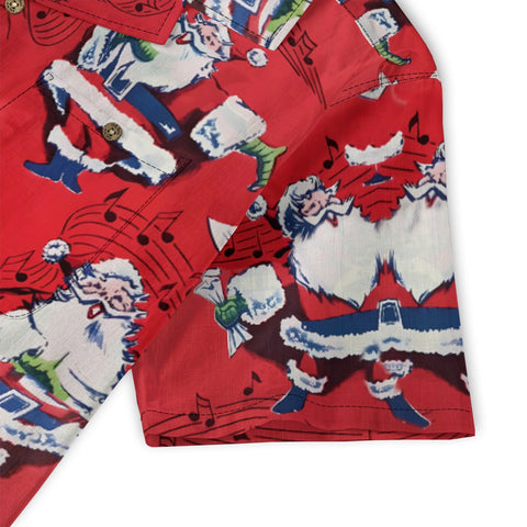 Colorful dancing Santa Claus