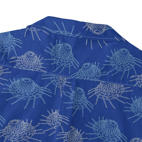 Blue rhyme dolphin painting scroll