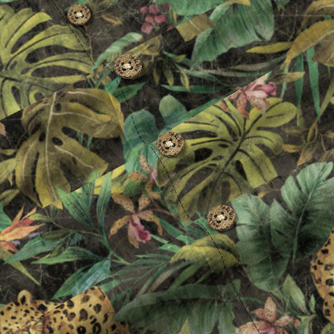 Vintage leopard print jungle