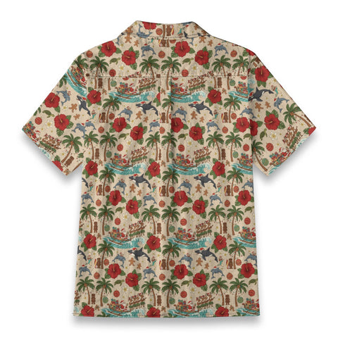 Santa’s Tropical Christmas Hawaiian Shirt