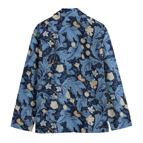 William Morris Navy Botanical Blazer