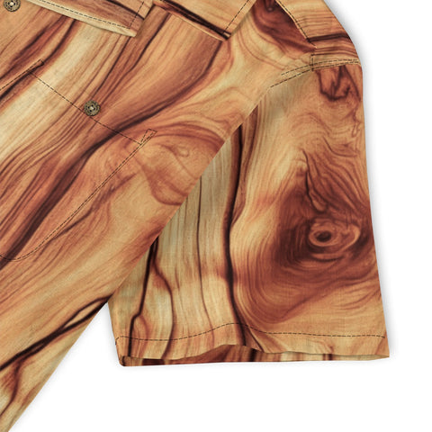 Wood Grain Hawaiian Shirt
