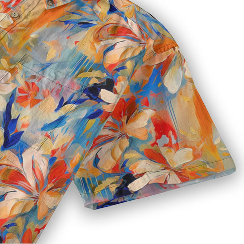 Island Flower Flames – Floral Shirt with Floral Artistic Sense