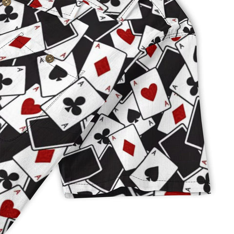 Poker Card Collage Hawaiian Shirt