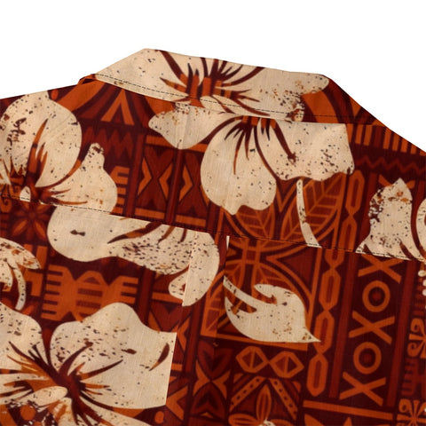 Hibiscus Tribal Hawaiian Shirt