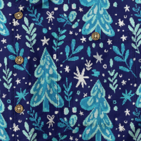 Frosty Pine Hawaiian Shirt