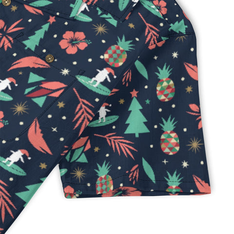 Santa Parrot Hawaiian Shirt
