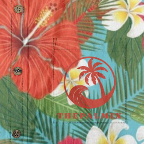Passionate and unrestrained Hawaiian plant printed shirt
