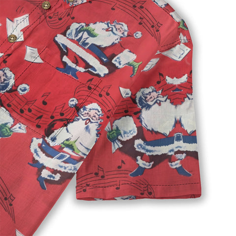 Colorful dancing Santa Claus