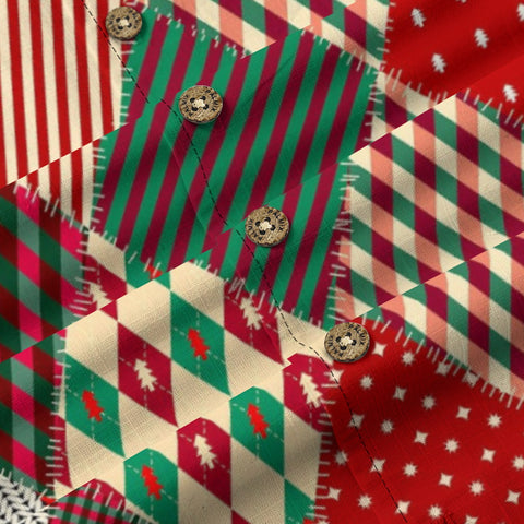 Vintage Red Christmas Patchwork