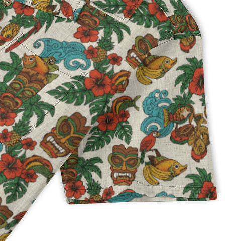 Retro tropical totem